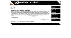 Desktop Screenshot of ondrejkratochvil.eu
